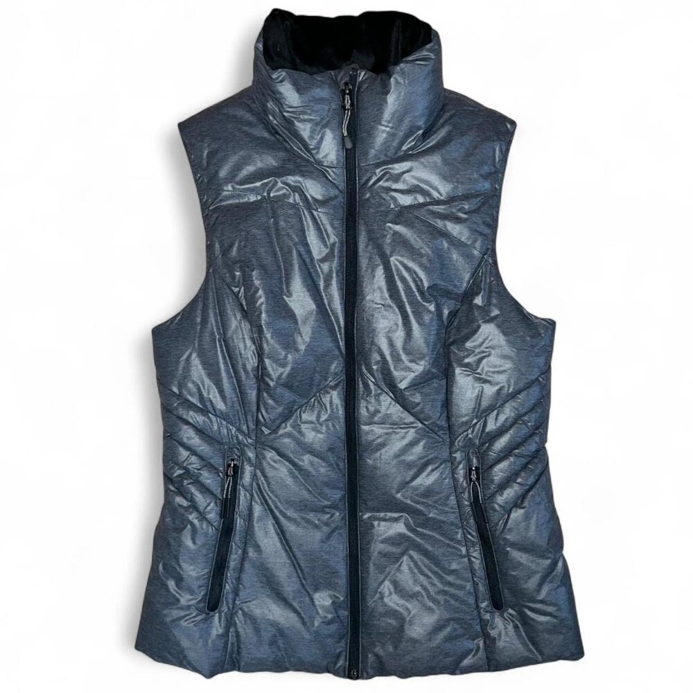 Champion Women's Black Metallic Puffer Vest